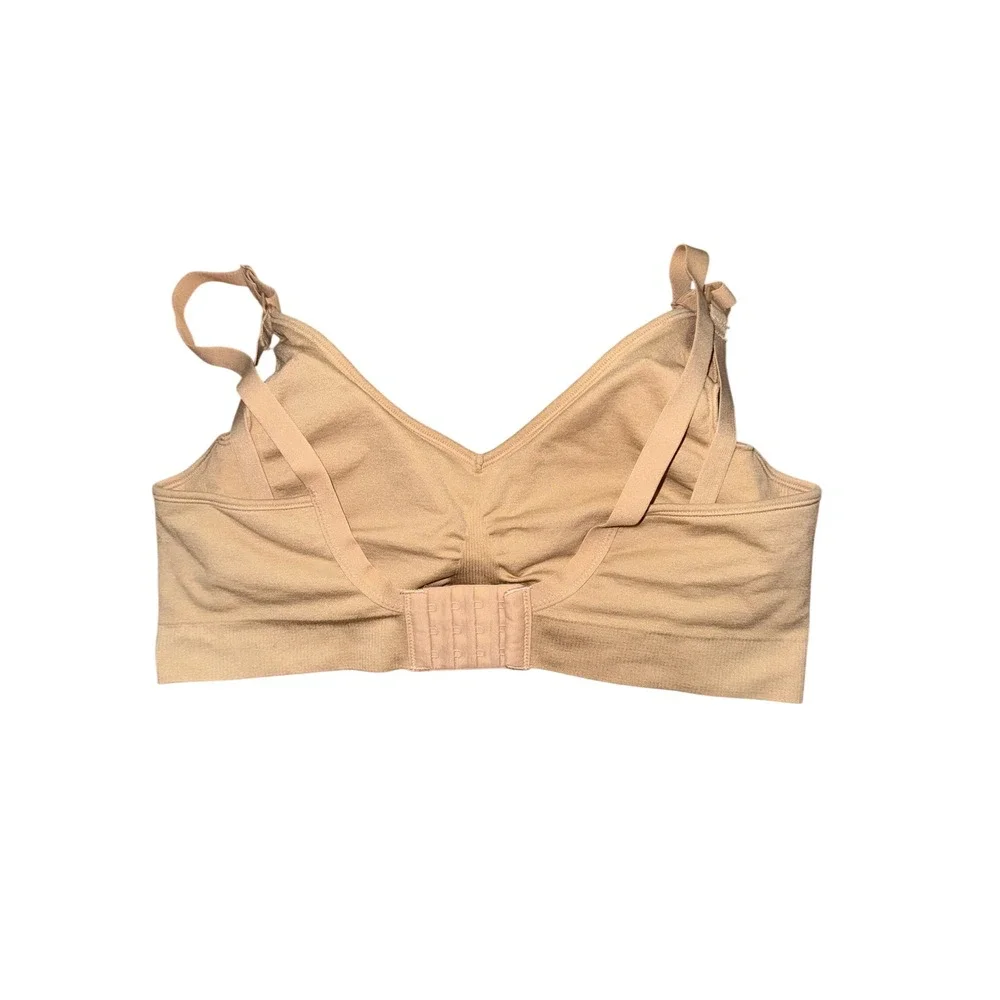 Quince Seamless Nursing Bra Beige Nude Maternity L RG001 seamless smooth NWOT